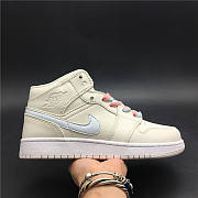 Air Jordan 1 Mid Multi-Color Swoosh Phantom (GS) 555112-035 - 4