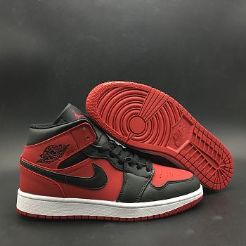 Air Jordan 1 Mid Gym Red Black 554724-610