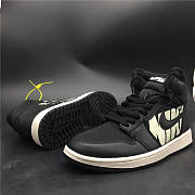 Air Jordan 1 OFF-WHITE Black Satin Collaboration 555.88-800 - 5