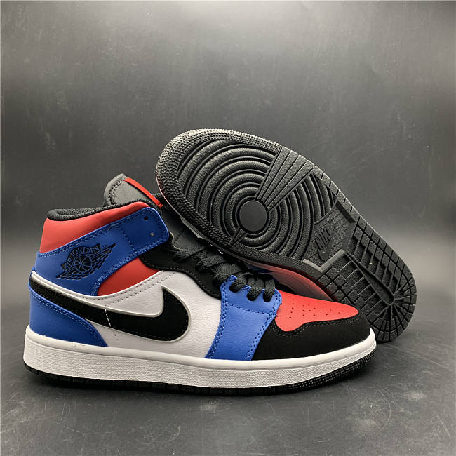 Air Jordan 1 Mid Top 3 (GS) 554725-124 - 1