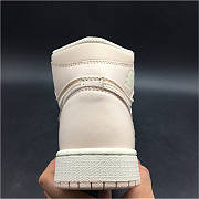 Air Jordan 1 New Colorway OFF-WHITE Pink Satin Crossover Original Leather Uppe 575441-801 - 6