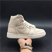 Air Jordan 1 New Colorway OFF-WHITE Pink Satin Crossover Original Leather Uppe 575441-801 - 5