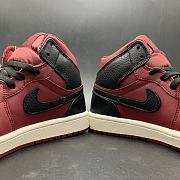 Air Jordan 1 Retro Mid Team Red Black 554724-601 - 3