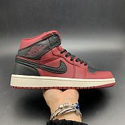 Air Jordan 1 Retro Mid Team Red Black 554724-601 - 4