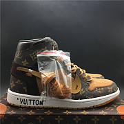 NIKE AIR JORDAN 1 x OFF-WHITE x LOUIS VUITTON LVSUP JOINT TRIPARTITE AQ0818-202 - 5