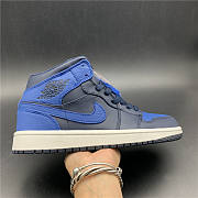 Air Jordan 1 Mid Obsidian Game Royal 554724-412 - 3