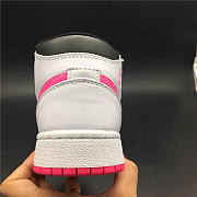 Air Jordan 1 Mid White Black Hyper Pink (GS) 555112-106 - 2