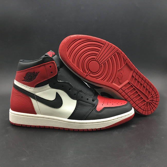 Air Jordan 1 Retro High Bred Toe 555088-610 - 1