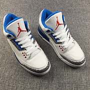 Air Jordan 3 White And Blue NIKE LOGO 854262-1065 - 5