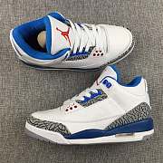 Air Jordan 3 White And Blue NIKE LOGO 854262-1065 - 3