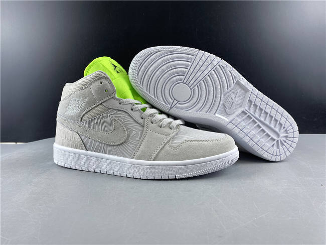 Air Jordan 1 Mid Vast Grey Ghost Green (W) CV3018-001 - 1