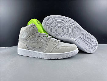 Air Jordan 1 Mid Vast Grey Ghost Green (W) CV3018-001