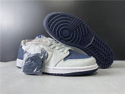 Air Jordan 1 Grey Navy Blue CW8576-200 Basketball Shoes - 1