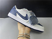 Air Jordan 1 Grey Navy Blue CW8576-200 Basketball Shoes - 4