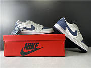 Air Jordan 1 Grey Navy Blue CW8576-200 Basketball Shoes - 5