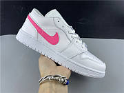 Air Jordan 1 Low White Neon (GS) CW7035-100 - 5