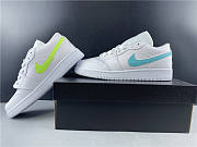 Air Jordan 1 Low White Neon (GS) CW7035-100 - 4