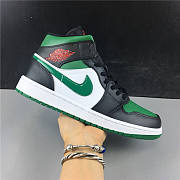 Air Jordan 1 Mid Green Toe 554724-067 - 2