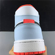 Air Jordan 1 Mid Half Blue Orange CU2802-400 - 3