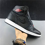 Air Jordan 1 Retro High Black Satin Gym Red 555088-060 - 3