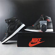 Air Jordan 1 Retro High Black Satin Gym Red 555088-060 - 4