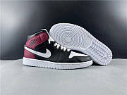 Air Jordan 1 Mid Black Noble Red (W) BQ6472-016 - 1