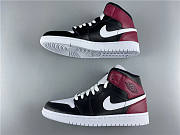 Air Jordan 1 Mid Black Noble Red (W) BQ6472-016 - 4