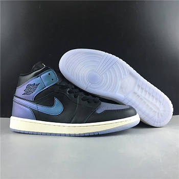 Air Jordan 1 Mid Iridescent Black (W) BQ6472-009