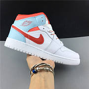 Air Jordan 1 Mid White Topaz Mist (GS) 555112-104 - 3