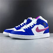 Air Jordan 1 Mid Hyper Royal Hyper Violet 554724-451 - 3