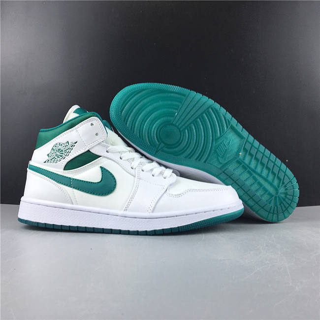 Air Jordan 1 Mid White Mystic Green CD6759-103 - 1