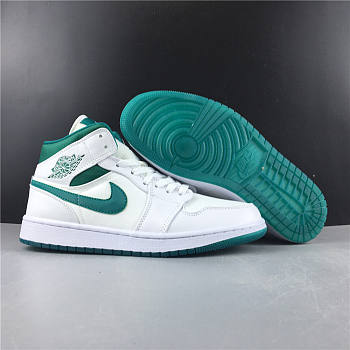 Air Jordan 1 Mid White Mystic Green CD6759-103