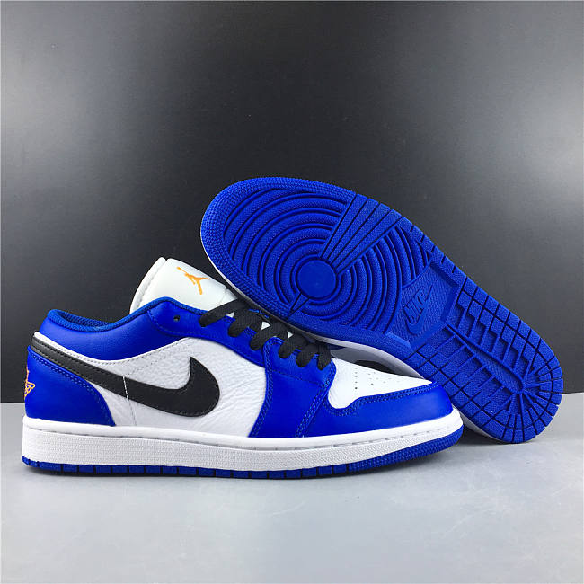 Air Jordan 1 Low Hyper Royal Orange Peel 553558-401 - 1