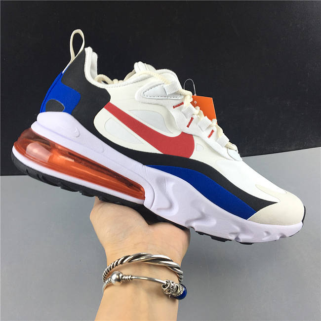 Nike Air Max 270 React Bauhaus White BLue Red AQ9087-105 - 1