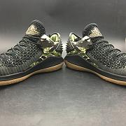 Air Jordan 32 Black Metallic Gold-Gum AH3347-021  - 2