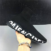 Balenciaga Speed Graffiti Trainers Black 605972W05GE1006 - 1