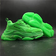 Balenciaga Triple S Neon Green Clear Sole 541624 W09OL 3801 - 2