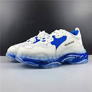 Balenciaga Triple S Clear Sole White Blue 541624 W09E1 1772 - 5