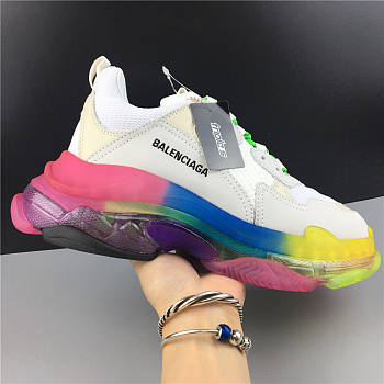 Balenciaga Triple S Rainbow Clear Sole 544351 W09E1 1895 