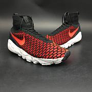 Nike Air Footscape Magista Flyknit Black/Bright Crimson-Gym Red-Cool Grey 816560-002 - 6