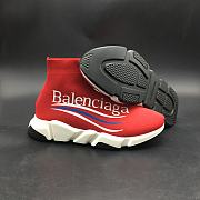 BALENCIAGA COCA COLA SPEED TRAINER SOCK RED WHITE BLACK  - 3