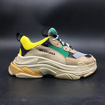 Balenciaga Triple S Beige Green Yellow 483513-W06E3-7070