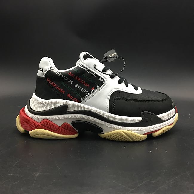 BALENCIAGA BLACK AND WHITE 17FW TRIPLE S 483560-W06E1-1011 - 1