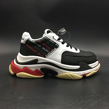 BALENCIAGA BLACK AND WHITE 17FW TRIPLE S 483560-W06E1-1011