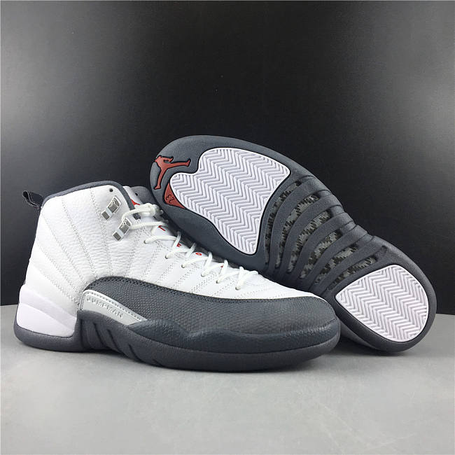 Air Jordan 12 Retro White Dark Grey (GS) 153265-160 - 1