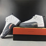 Air Jordan 12 Retro White Dark Grey (GS) 153265-160 - 5