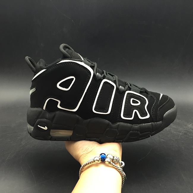 Nike Air More Uptempo Black White 2016 (GS) 415082-002 - 1