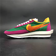 Nike Sacai LDWAFFLE Pink Green & Yellow BV0073-301 - 2