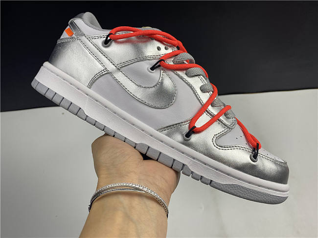 Nike Dunk Low Off-White Silver - 1