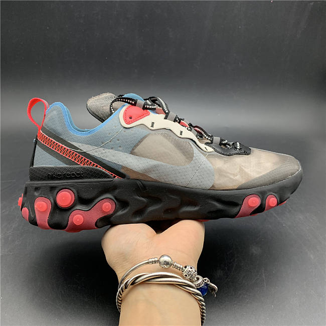 Nike React Element 87 Blue Chill Solar Red AQ1090-006 - 1